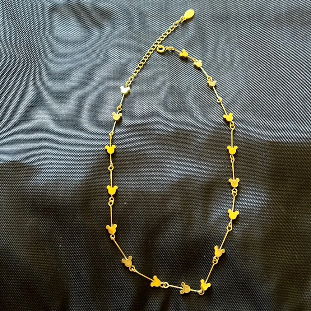 DISNEY GOLDTONE Mickey necklace - Picture 1 of 3
